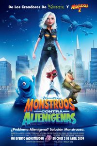 Poster Monstruos contra Alienígenas