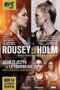 Poster UFC 193: Rousey vs. Holm