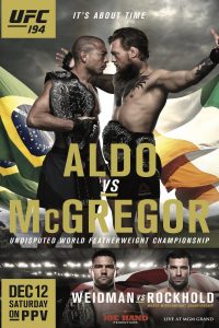 Poster UFC 194: Aldo vs. mcGregor