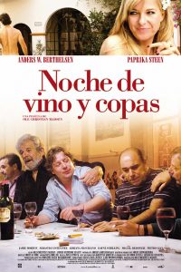 Poster Noche de vino y copas