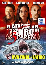 Poster El Ataque del Tiburón de Tres Cabezas