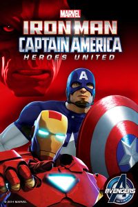 Poster Iron Man y El Capitán América: Héroes Unidos